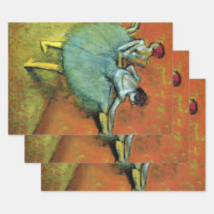 Feuille De Papier Cadeau Danseurs au Bar par Edgar Degas, Ballet Vintage