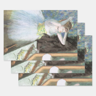 Feuille De Papier Cadeau Danseuse dans sa loge d'Edgar Degas