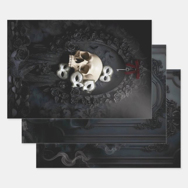 Feuille De Papier Cadeau Darc Romantique (Lot)