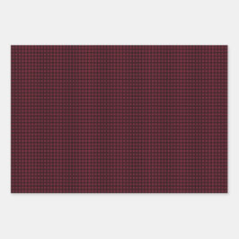 Feuille De Papier Cadeau Dark Red Masculine Set