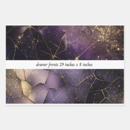 Feuille De Papier Cadeau Decoupage Drawer Fronts 29x8 Geometric Cosmic 