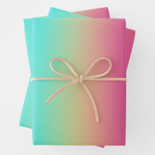 Feuille De Papier Cadeau Dégradé arc-en-ciel