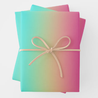 Feuille De Papier Cadeau Dégradé arc-en-ciel