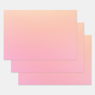Feuille De Papier Cadeau Dégradé rose et rose