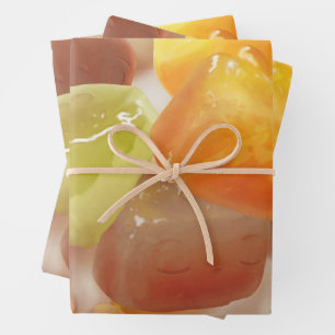 Feuille De Papier Cadeau Délice de boule de Taro : dessert taïwanais en fer