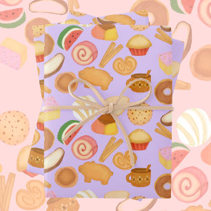 Feuille De Papier Cadeau Délicieux panette mexicaine Pain sucré