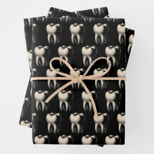 Feuille De Papier Cadeau Dent et dentiste