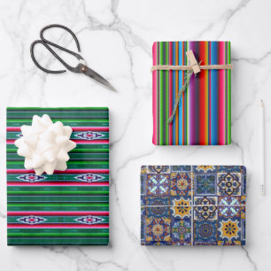 Feuille De Papier Cadeau Designs mexicains