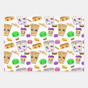 Feuille De Papier Cadeau Desserts philippins