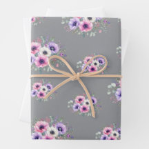 dessin floral d'anémone à l'aquarelle