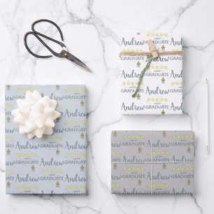 Feuille De Papier Cadeau Diplômé 5 étoiles