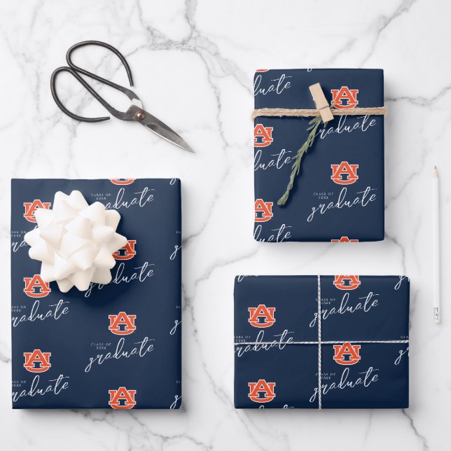 Feuille De Papier Cadeau Diplôme de l'Université d'Auburn - Auburn Tigers (Recto)