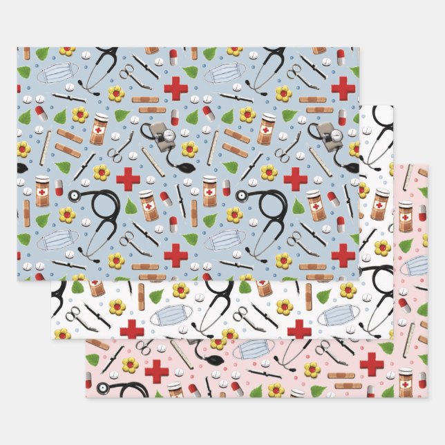 Feuille De Papier Cadeau Docteur Gift (Lot)