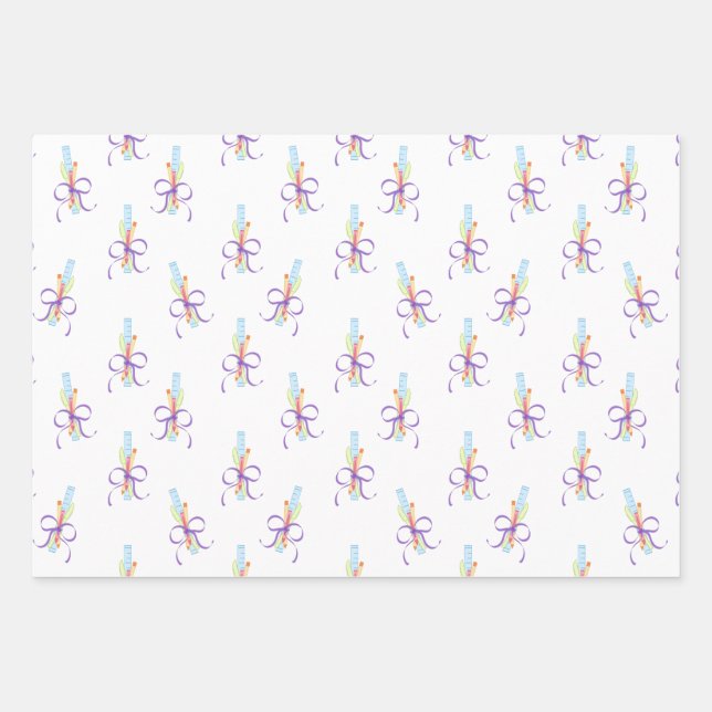 Feuille De Papier Cadeau Don d'appréciation de l'enseignant (Devant 2)