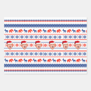 Feuille De Papier Cadeau DONALD TRUMP Noël