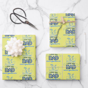 Feuille De Papier Cadeau Dr Seuss   Je t'aime Papa partout