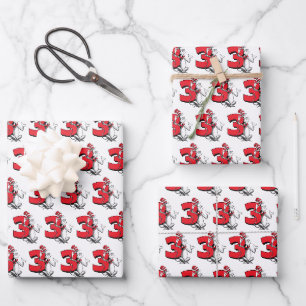 Feuille De Papier Cadeau Dr. Seuss - Personnages Anniversaire Enfants