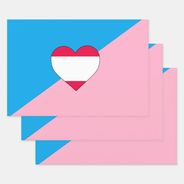 Feuille De Papier Cadeau Drapeau de fierté de jeu d'âge (Lot)
