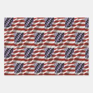 Feuille De Papier Cadeau Drapeau des États-Unis