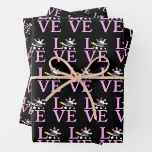 Feuille De Papier Cadeau Drapeau des Philippines - Amour rose Filipina