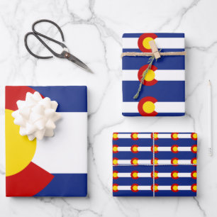 Feuille De Papier Cadeau Drapeau du Colorado