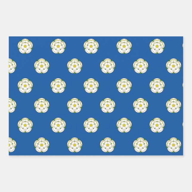 Feuille De Papier Cadeau Drapeau du Yorkshire (Devant)