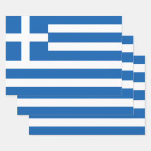 Feuille De Papier Cadeau Drapeau grec