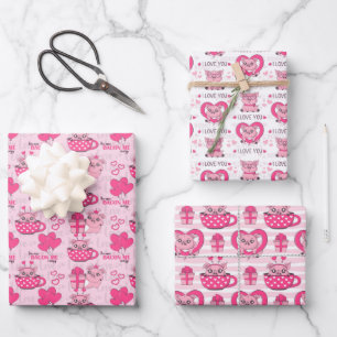 Feuille De Papier Cadeau Drôle Pun d'amour de porc