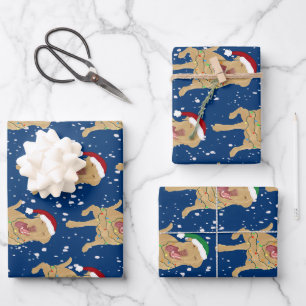Feuille De Papier Cadeau Dudley Labrador Christmas