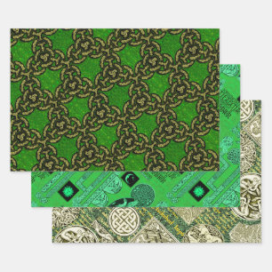 Feuille De Papier Cadeau Échantillon Celtique