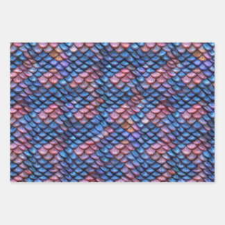 Feuille De Papier Cadeau Échelles de sirène