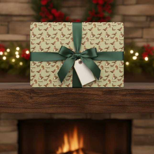 Feuille De Papier Cadeau Écureuil (Squirrel Wrapping Paper Sheets)