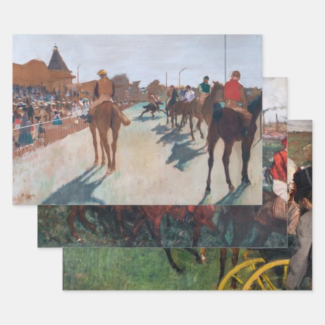 Feuille De Papier Cadeau Edgar Degas - Sélection de course (Lot)