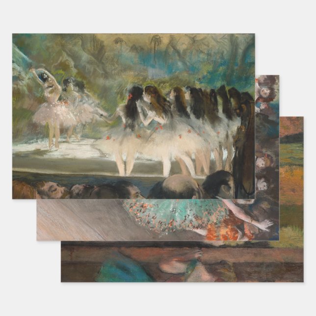 Feuille De Papier Cadeau Edgar Degas - Sélection de danseurs (Lot)