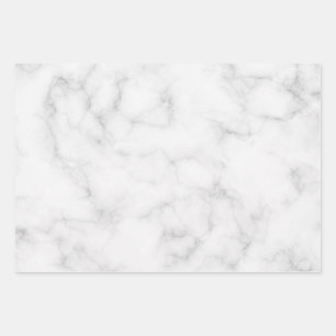 Feuille De Papier Cadeau Effacer le Marbre blanc