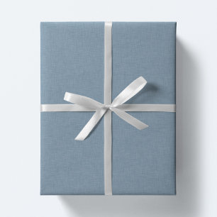 Feuille De Papier Cadeau Effet bleu cambray simple