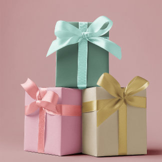 Feuille De Papier Cadeau Élégance bouchée - Ensemble solide 4