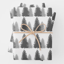 Élégant Aquarelle Pine Tree Noël