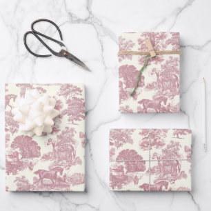 Feuille De Papier Cadeau Elégant Chic Horse Toile