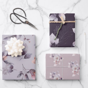 Feuille De Papier Cadeau Élégant floral polyvalent