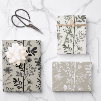Feuille De Papier Cadeau Elegant Garden Reverie Floral