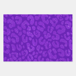Feuille De Papier Cadeau Elegant Purple Glitter