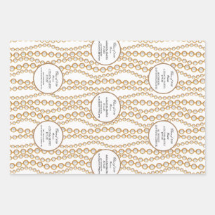 Feuille De Papier Cadeau Élégante maîtrise de l'Université de l'Université 