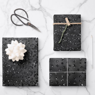 Feuille De Papier Cadeau Élégants Motifs Posters de animaux noirs