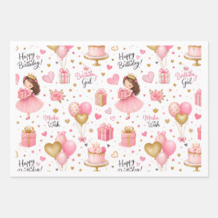 Feuille De Papier Cadeau emballage d'anniversaire