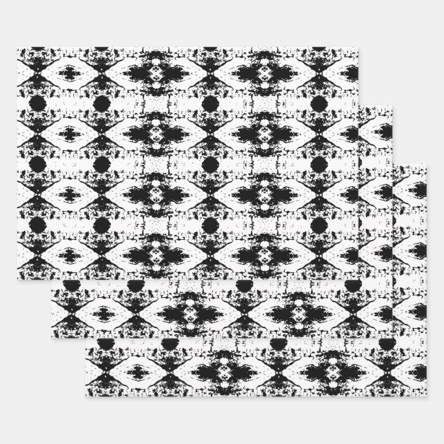 Feuille De Papier Cadeau Empreinte blanche Cookie Tree Bark Motif (Lot)