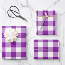 En vichy blanc et violet blanc