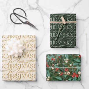 Feuille De Papier Cadeau Enchanter Classic Élégance Noël