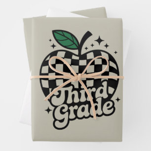 Feuille De Papier Cadeau Enseignant Troisième Année 3ème Rentree Scolaire