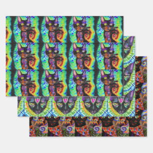 Feuille De Papier Cadeau Ensemble de 3 enveloppes-cadeaux Cool d'Halloween